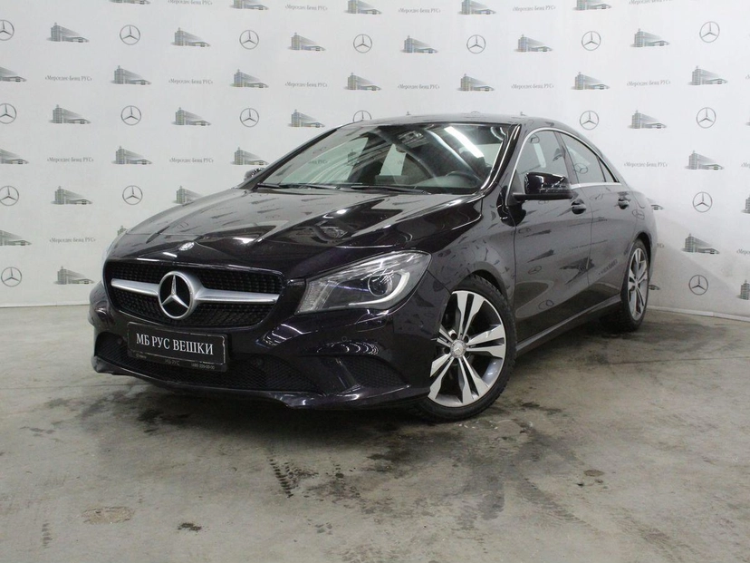 Автомобиль Mercedes-Benz CLA I поколение (C117/X117) 200 1.6 AMT (150 л.с.) Base Фиолетовый 2015 с пробегом 99 125 км