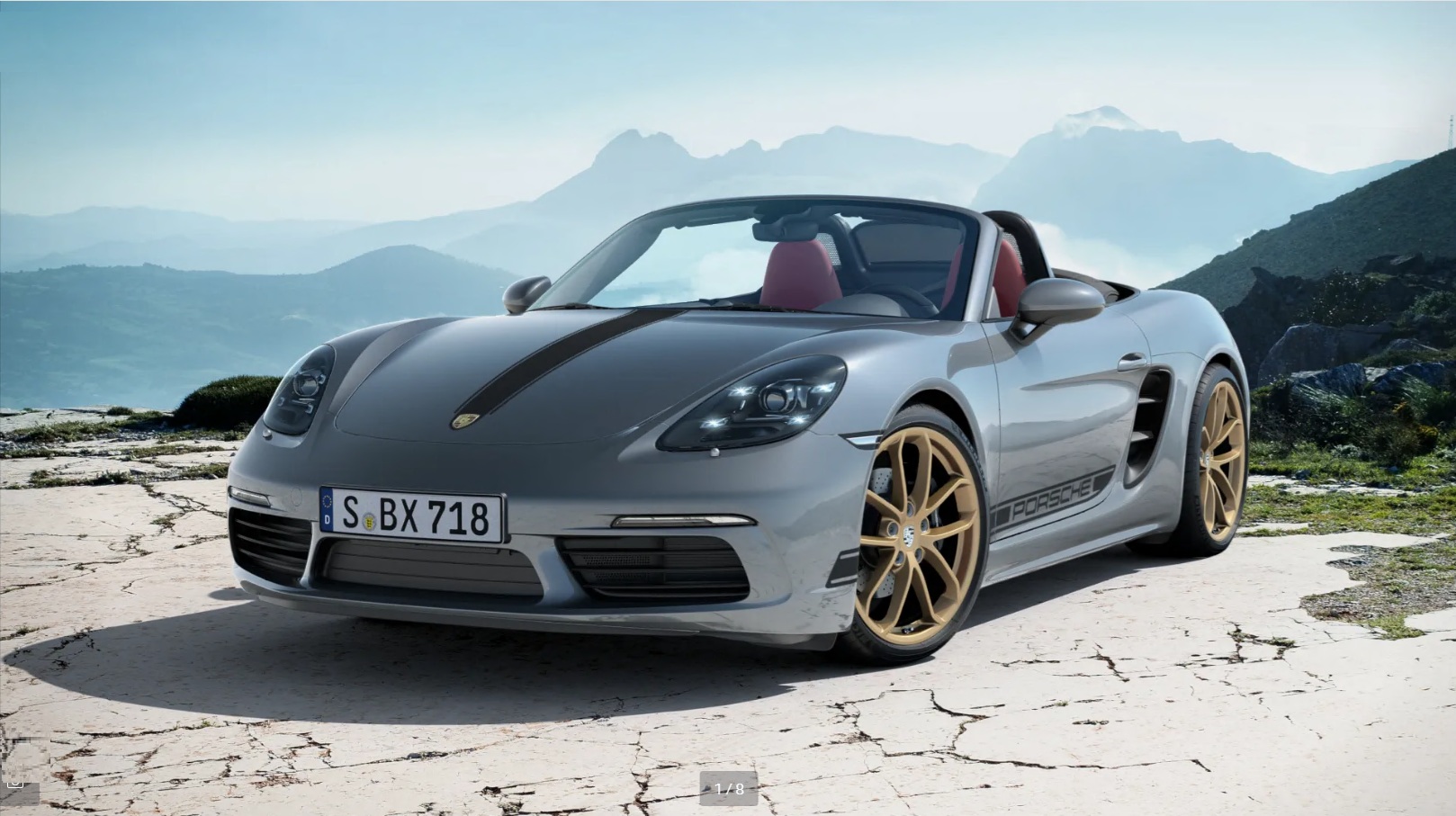 Автомобиль Porsche Boxster IV поколение (982) 2.0 MT (300 л.с.) Style Edition Серый 2025 