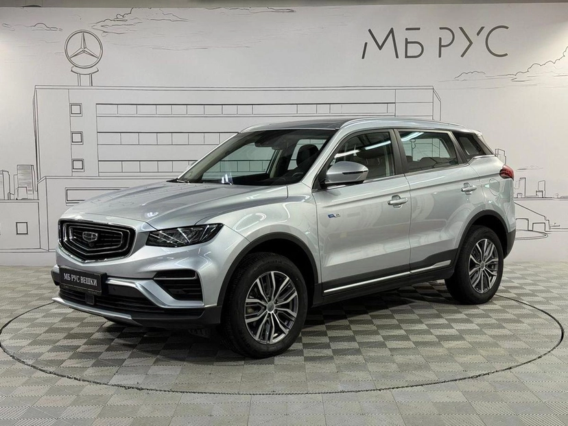 Автомобиль Geely Atlas Pro I поколение 1.5 AMT 4WD (177 л.с.) Flagship+ Серебристый 2023 с пробегом 34 000 км