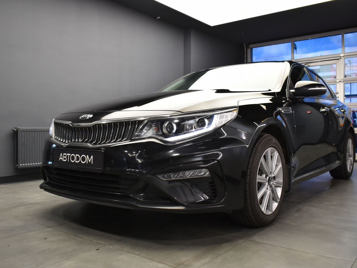 Kia Optima IV [рестайлинг] 2.0 AT (150 л.с.) Premium Чёрный 2019 с пробегом 124 563 км