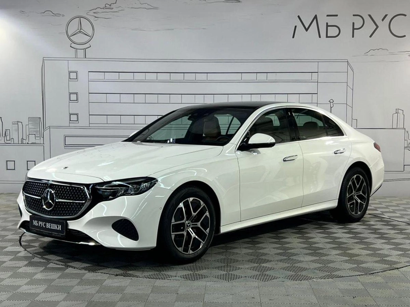Автомобиль Mercedes-Benz E-Класс VI поколение (W214/S214) 2.0 AT (204 л.с.) Base Белый 2025 с пробегом 101 км