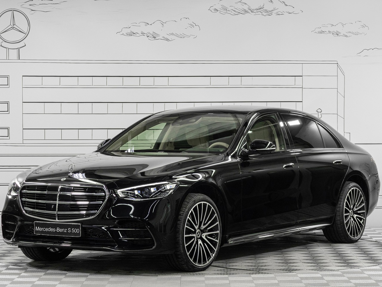 Автомобиль Mercedes-Benz S-Класс VII поколение (W223) 3.0 AT 4Matic (449 л.с.) Base Чёрный 2025 