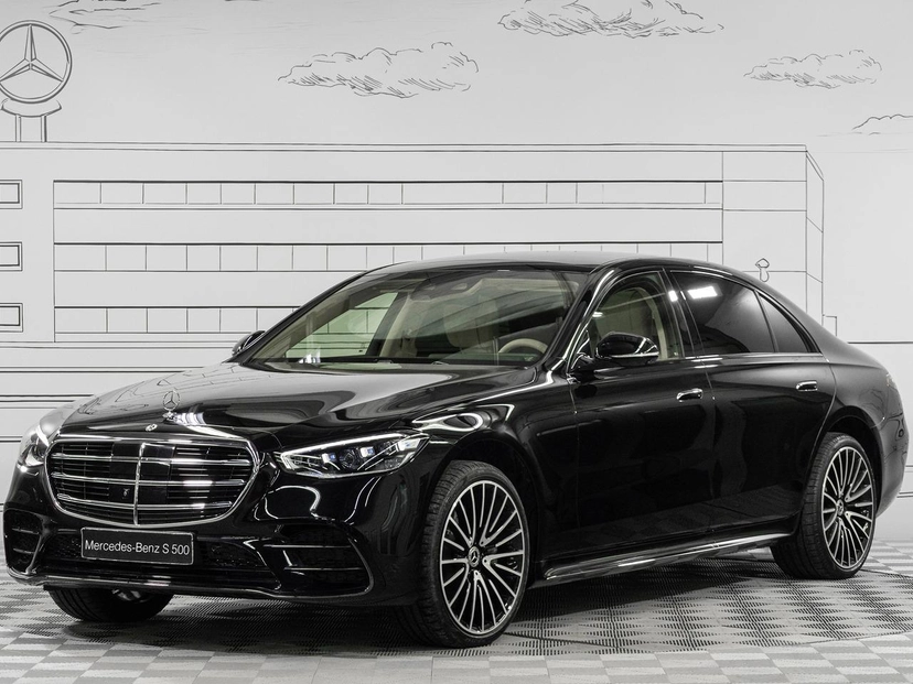 Автомобиль Mercedes-Benz S-Класс VII поколение (W223) 3.0 AT 4Matic (449 л.с.) Base Чёрный 2025