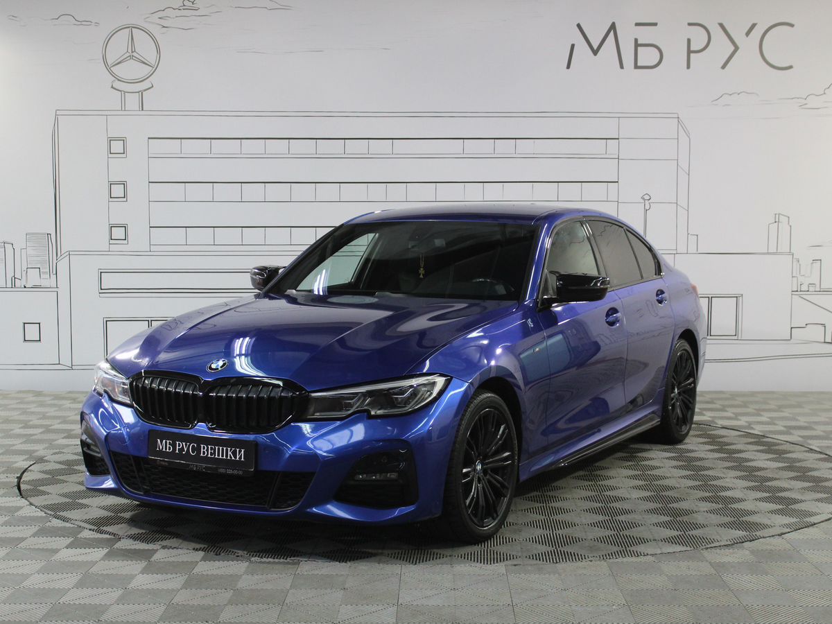 BMW 3 серии VII поколение (G20/G21/G28) 320 2.0 AT 4WD (184 л.с.) M Sport Синий 2020 с пробегом 170 757 км