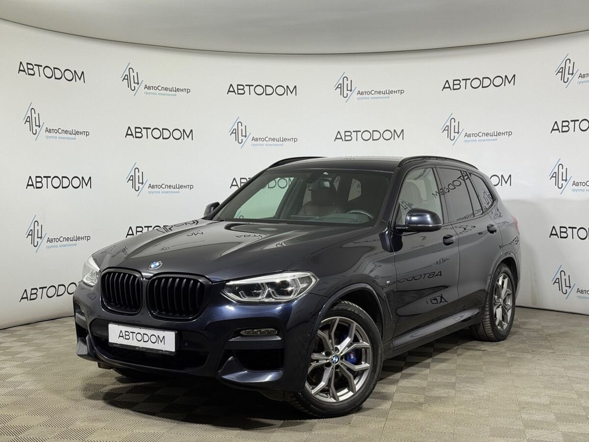 Автомобиль BMW X3 III поколение (G01) 3.0d AT 4WD (249 л.с.) M Sport Чёрный 2019 с пробегом 103 724 км