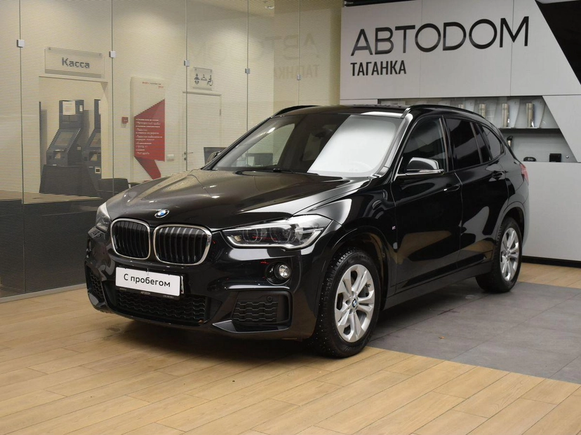 Автомобиль BMW X1 II поколение (F48) 2.0 AT 4WD (192 л.с.) M Sport Чёрный 2019 с пробегом 62 383 км