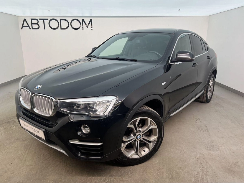 Автомобиль BMW X4 I поколение (F26) 2.0 AT 4WD (184 л.с.) M Sport Локальная сборка Чёрный 2018 с пробегом 82 594 км