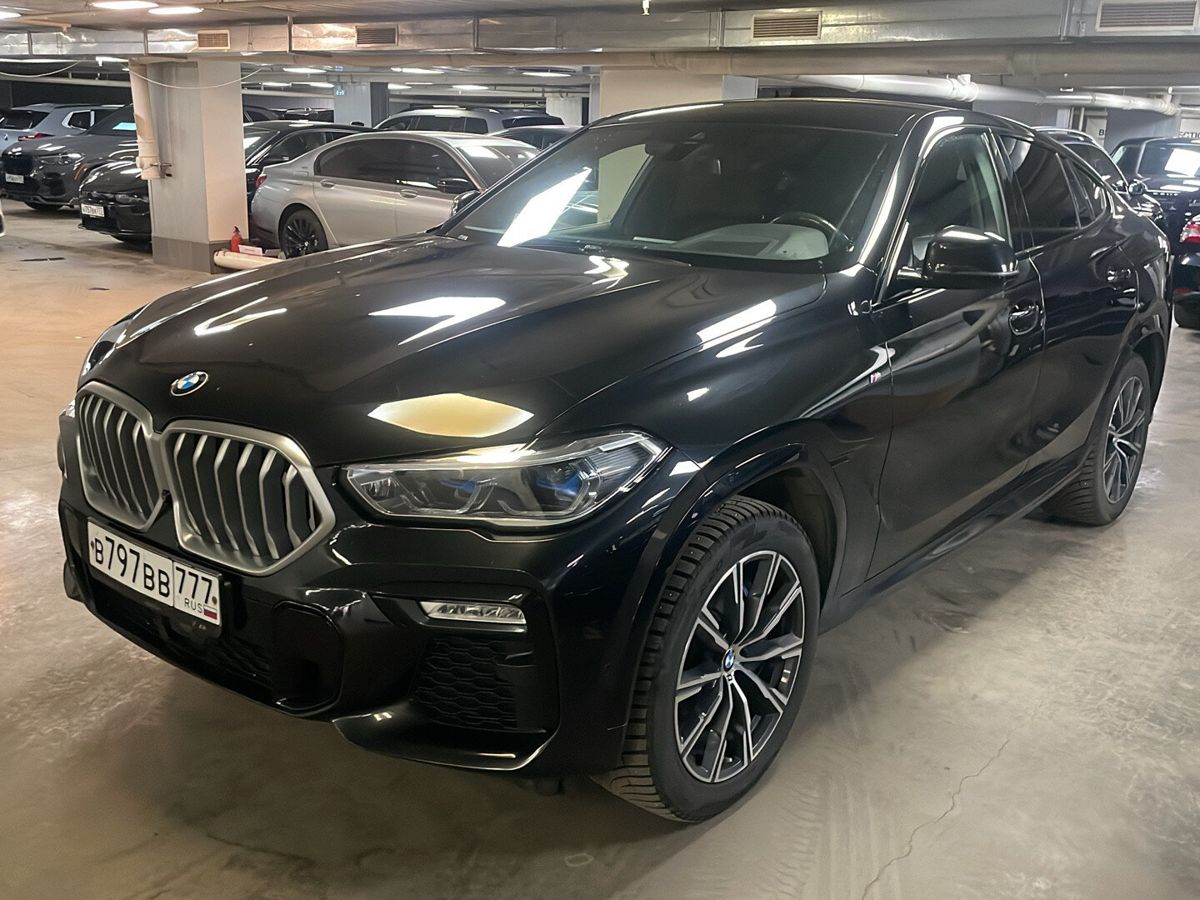 Автомобиль BMW X6 III поколение (G06) 3.0d AT 4WD (249 л.с.) M Sport Pro Чёрный 2020 с пробегом 100 833 км