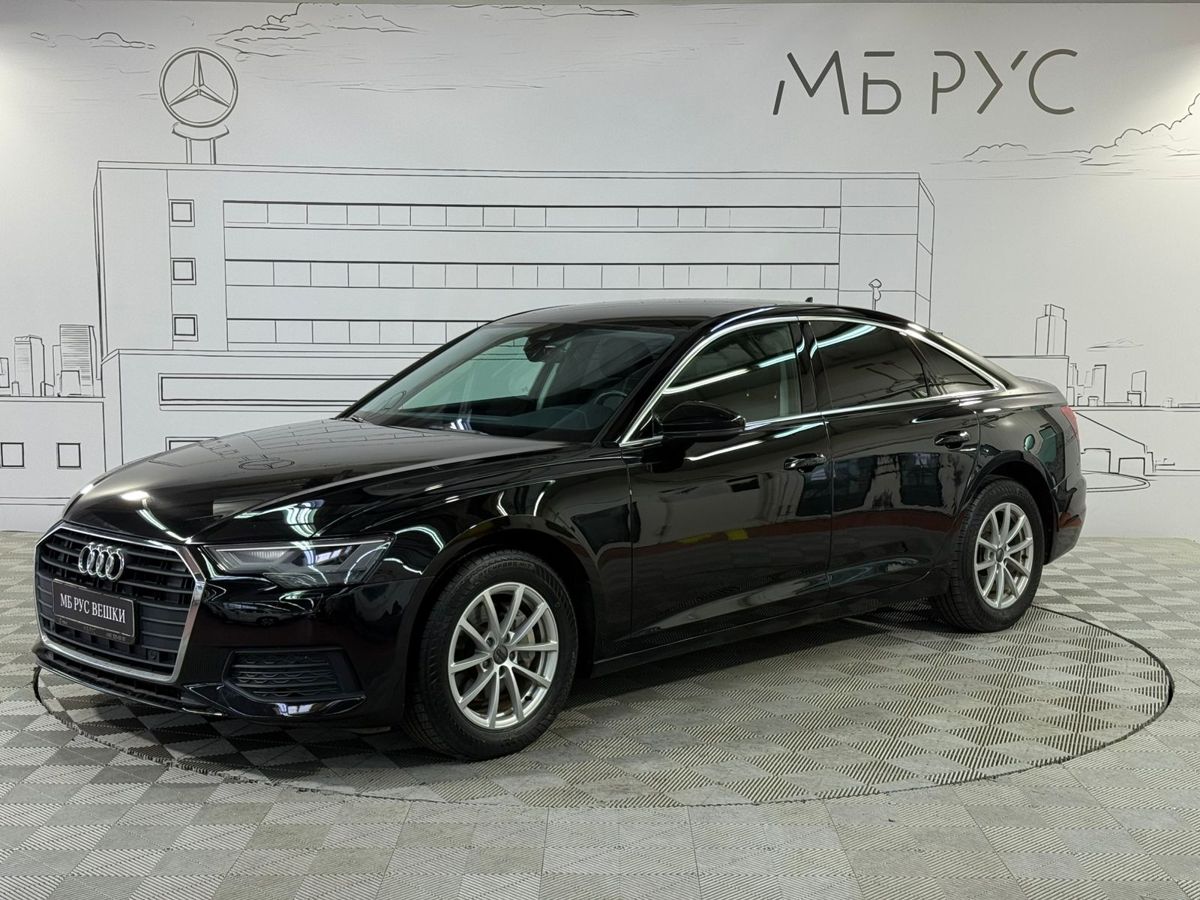 Audi A6 V поколение (C8) 2.0d AMT (190 л.с.) Base Чёрный 2021 с пробегом 88 500 км