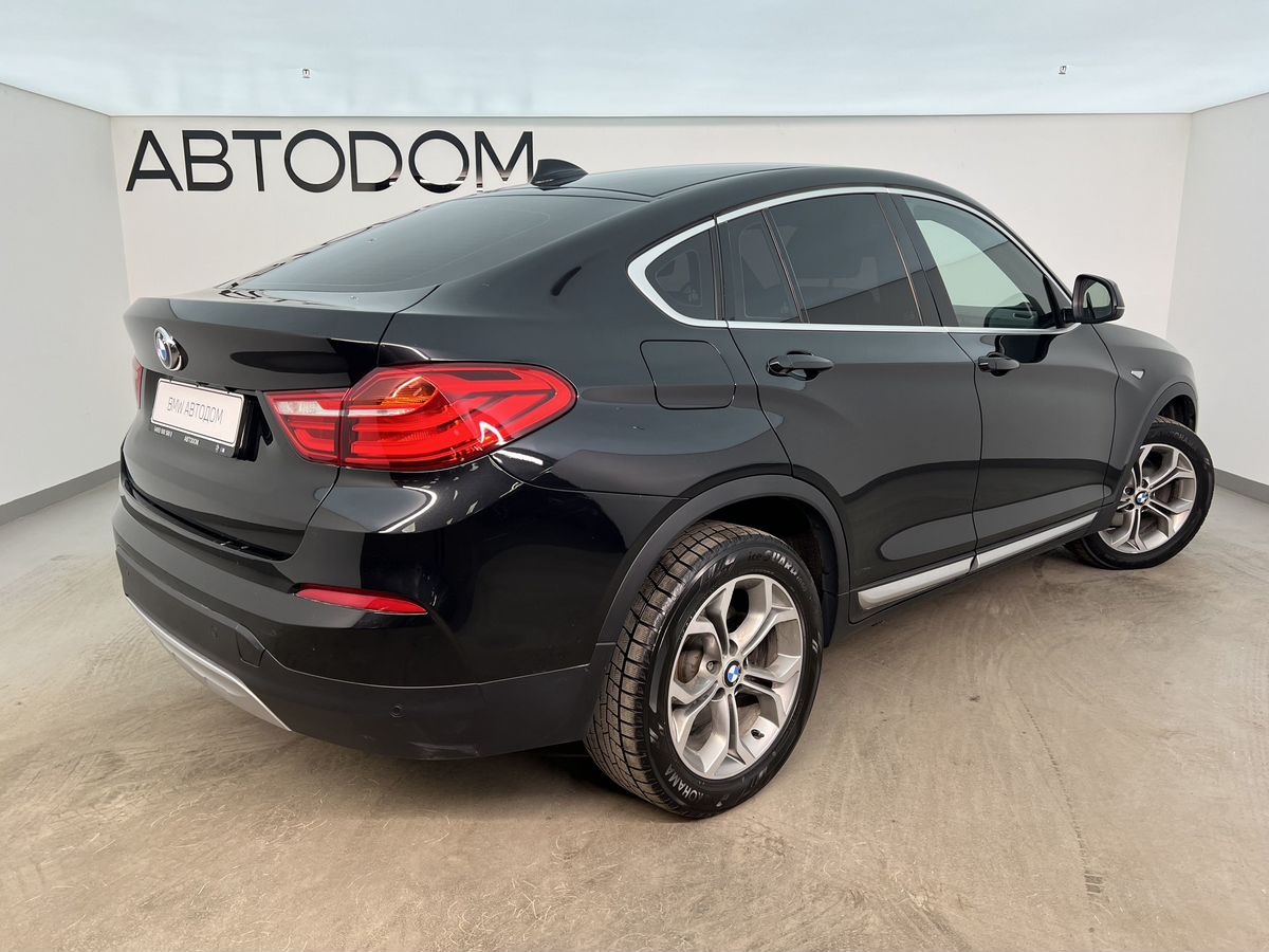Автомобиль BMW X4 I поколение (F26) 2.0 AT 4WD (184 л.с.) M Sport Локальная сборка Чёрный 2018 с пробегом 82 594 км