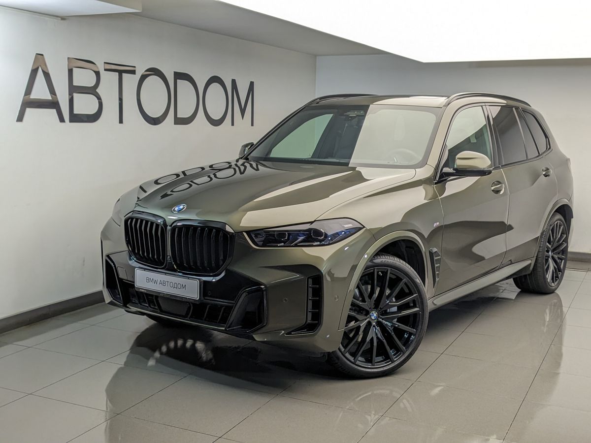 BMW X5 IV (G05) [рестайлинг] 3.0d AT 4WD (340 л.с.) M Sport Зелёный 2024 с пробегом 43 455 км