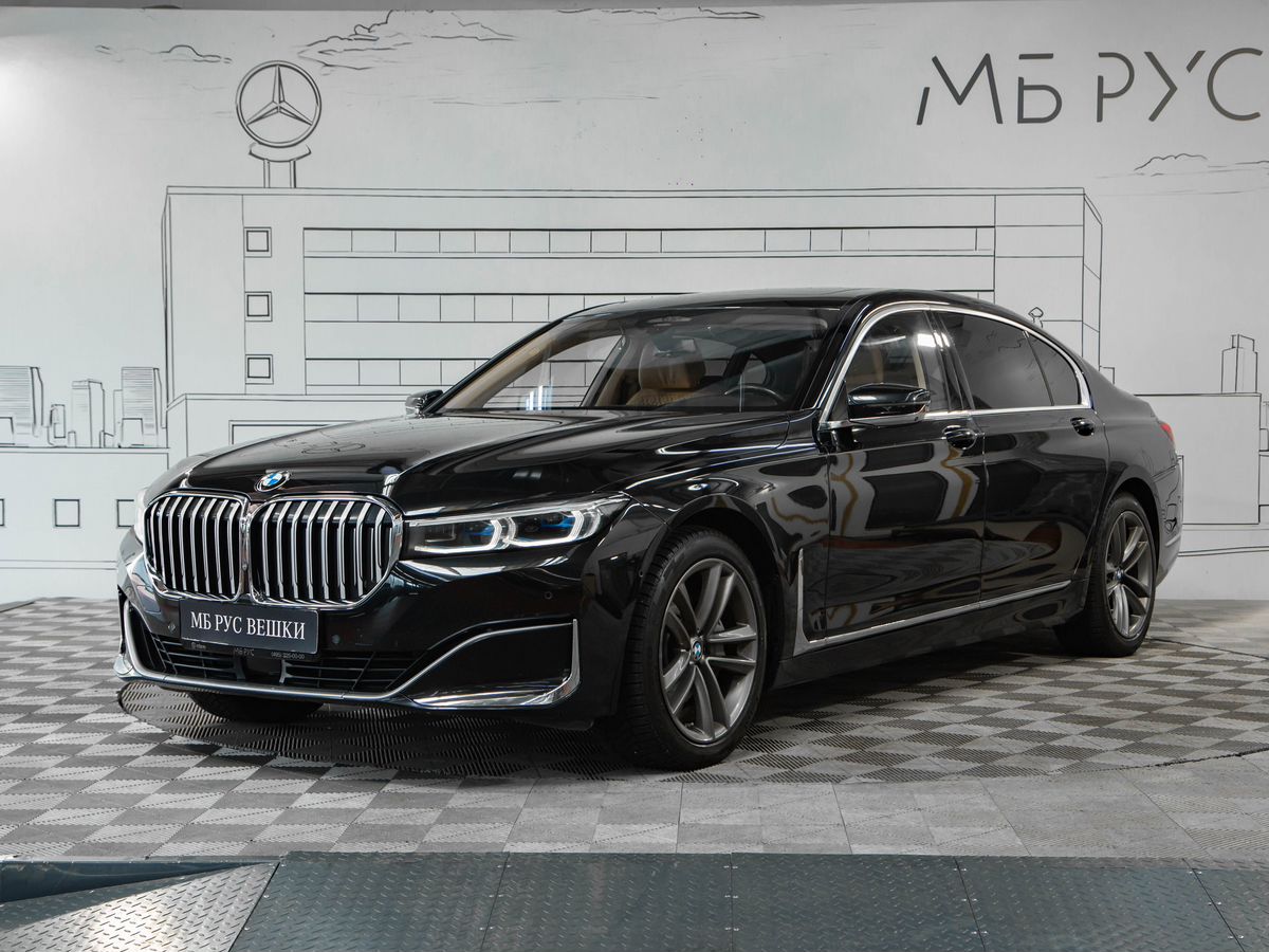 BMW 7 серии VI (G11/G12) [рестайлинг] 730L 3.0d AT 4WD (265 л.с.) Base Чёрный 2020 с пробегом 89 766 км