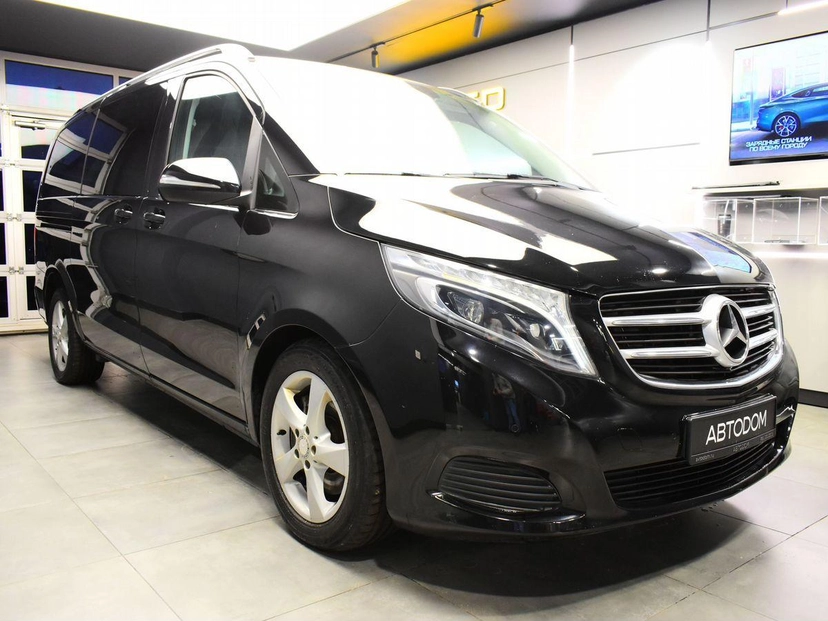 Автомобиль Mercedes-Benz V-Класс II поколение (W447) 250 2.1d AT Long (190 л.с.) Base Чёрный 2015 с пробегом 79 573 км