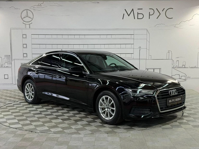 Audi A6 V поколение (C8) 2.0d AMT (190 л.с.) Base Чёрный 2021 с пробегом 88 500 км