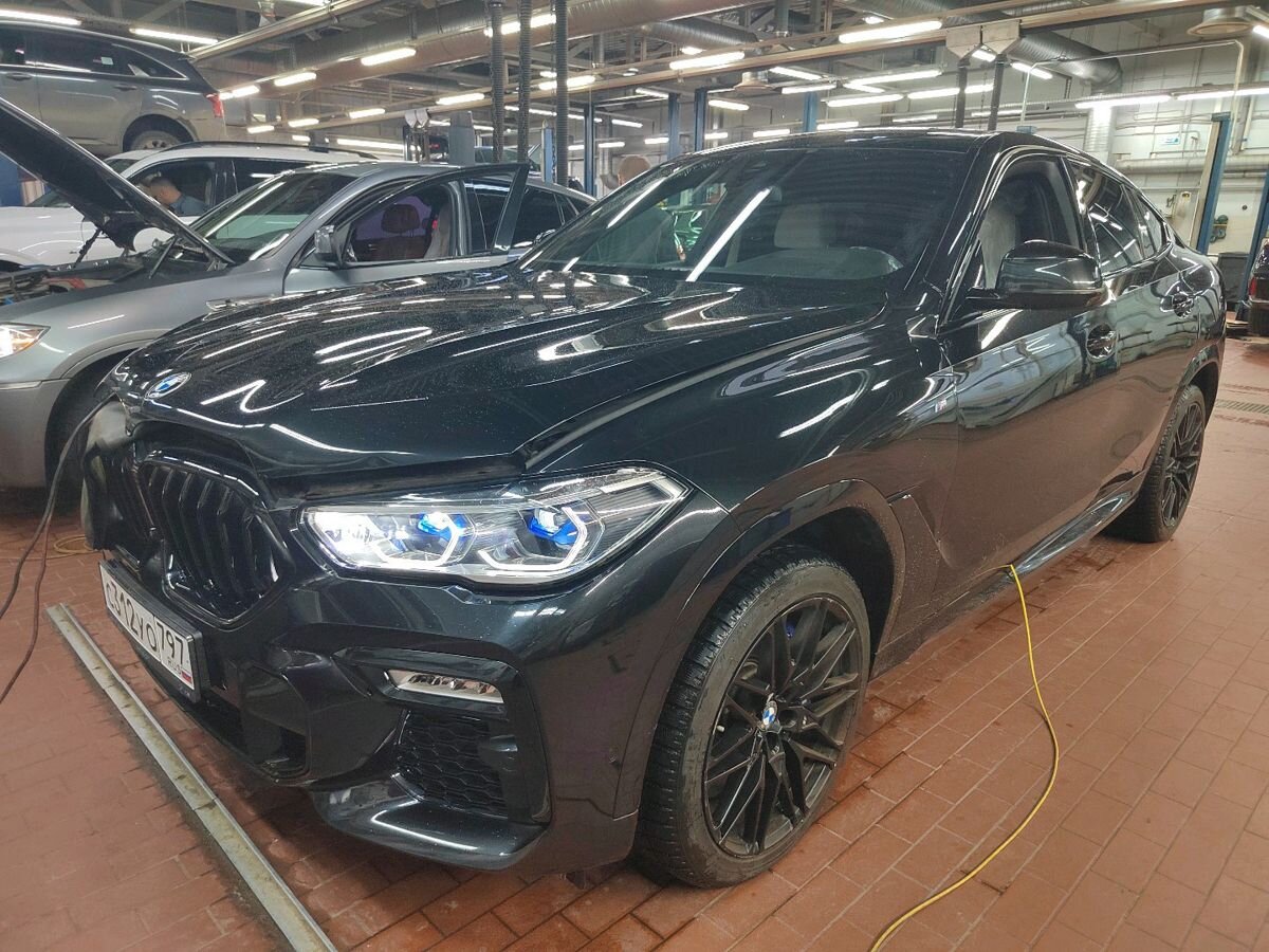 Автомобиль BMW X6 III поколение (G06) 3.0d AT 4WD (249 л.с.) M Sport Edition 21 Чёрный 2020 с пробегом 54 385 км