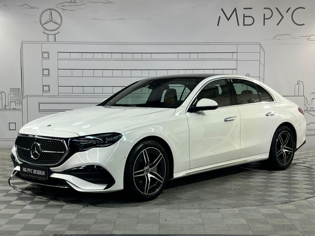 Автомобиль Mercedes-Benz E-Класс VI поколение (W214/S214) 2.0 AT 4Matic (258 л.с.) AMG Line Белый 2025 с пробегом 30 км