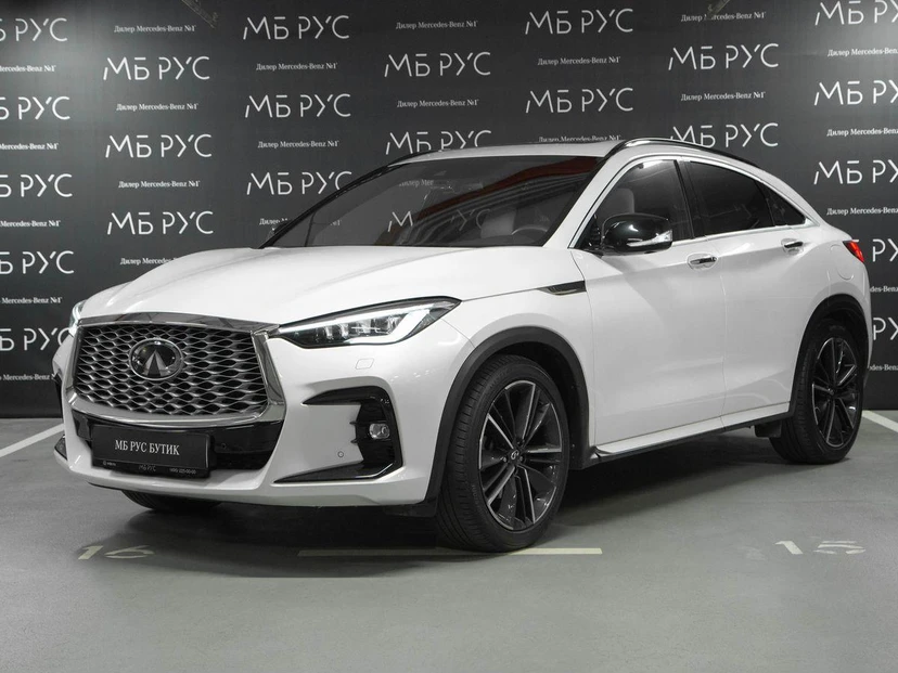 Infiniti QX55 I поколение 2.0 CVT 4WD (249 л.с.) Essential Белый 2021 с пробегом 34 000 км