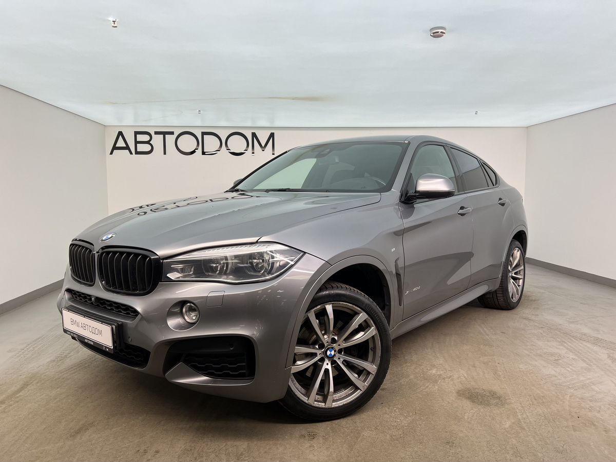 Автомобиль BMW X6 II поколение (F16) 3.0d AT 4WD (313 л.с.) Base Серый 2017 с пробегом 130 000 км