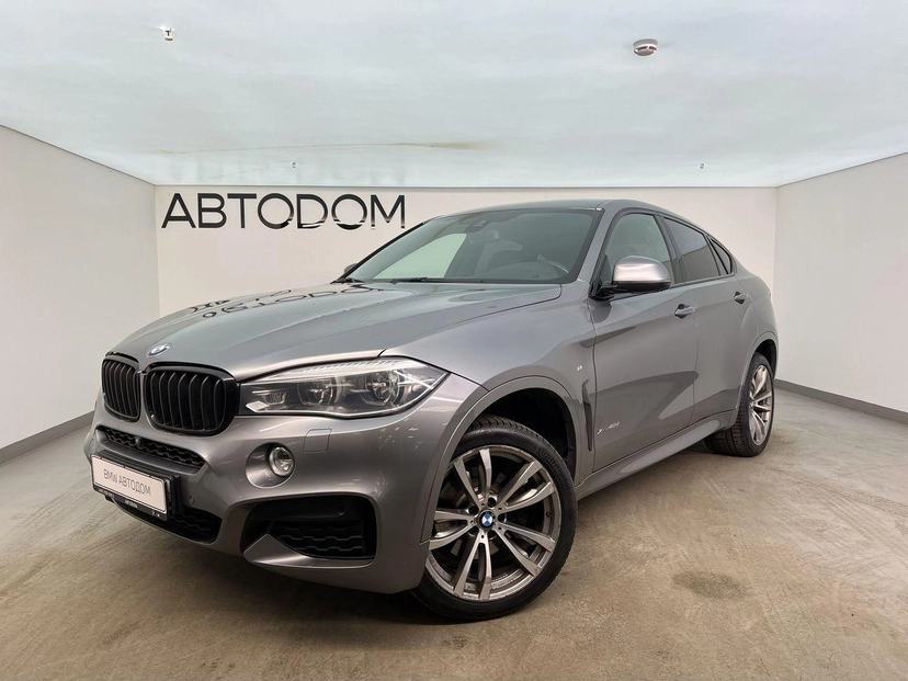 Автомобиль BMW X6 II поколение (F16) 3.0d AT 4WD (313 л.с.) Base Серый 2017 с пробегом 130 000 км