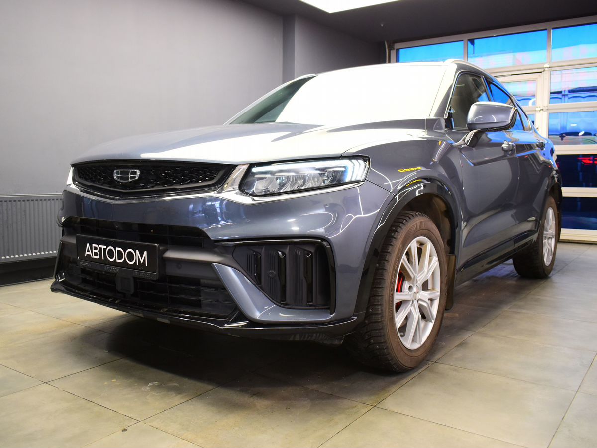 Автомобиль Geely Tugella I [рестайлинг] 2.0 AT 4WD (238 л.с.) Flagship Серый 2023 с пробегом 28 856 км