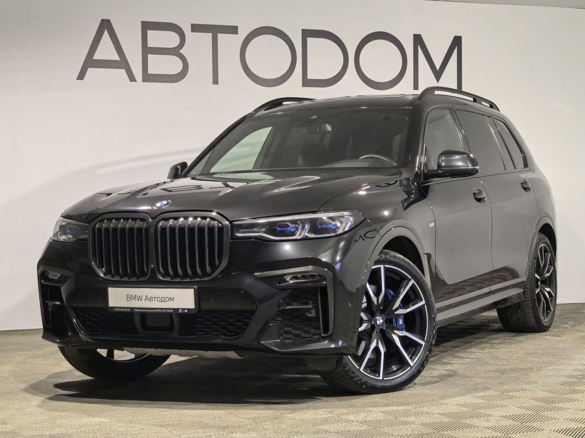 BMW X7 I поколение (G07) 3.0d AT 4WD (249 л.с.) M Sport Edition 21 Чёрный 2021 с пробегом 85 631 км