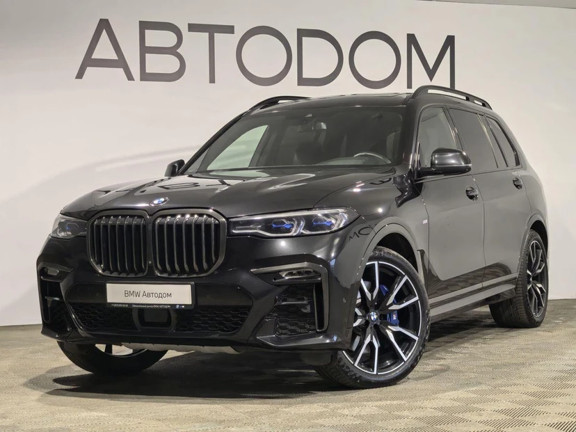 BMW X7 I поколение (G07) 3.0d AT 4WD (249 л.с.) M Sport Edition 21 Чёрный 2021 с пробегом 85 631 км