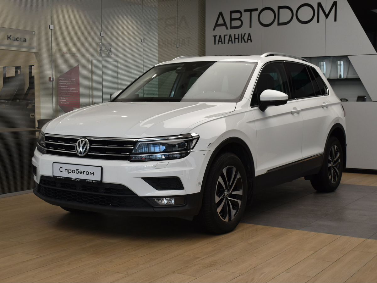 Volkswagen Tiguan II поколение 1.4 AMT 4WD (150 л.с.) Connect Plus Белый 2019 с пробегом 82 255 км