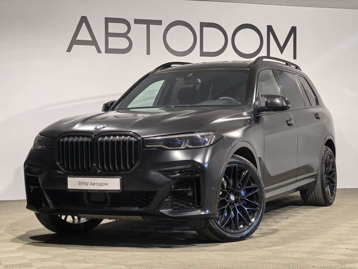 Автомобиль BMW X7 I поколение (G07) 3.0d AT 4WD (340 л.с.) M Sport Pro Чёрный 2021 с пробегом 97 724 км