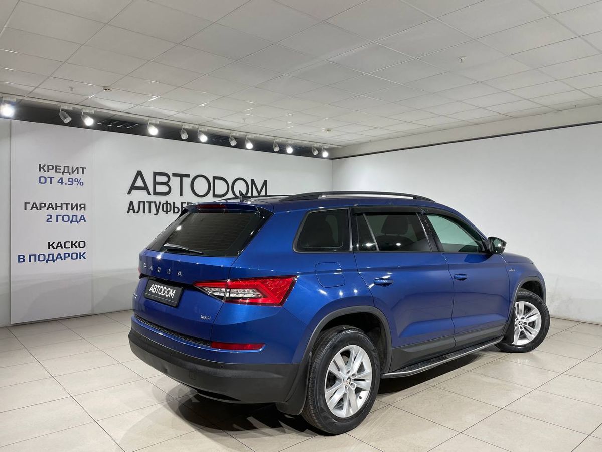 Автомобиль Skoda Kodiaq I поколение 2.0d AMT 4WD (150 л.с.) Hockey Edition Синий 2021 с пробегом 96 961 км