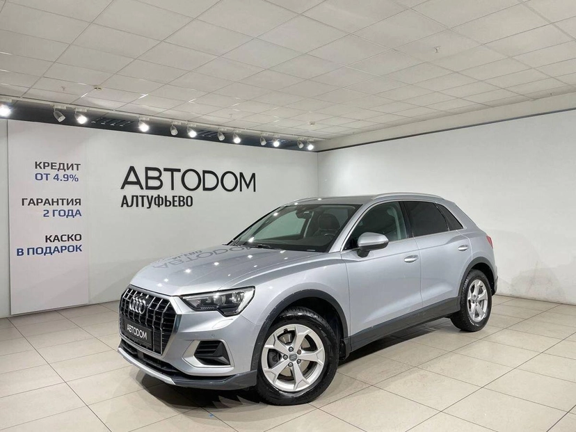 Автомобиль Audi Q3 II поколение (F3) 1.5 AMT (150 л.с.) S line Серебристый 2019 с пробегом 124 597 км