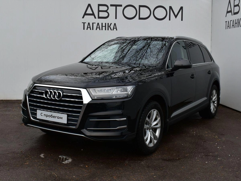 Автомобиль Audi Q7 II поколение (4M) 3.0d AT 4WD (249 л.с.) Base Чёрный 2016 с пробегом 123 600 км
