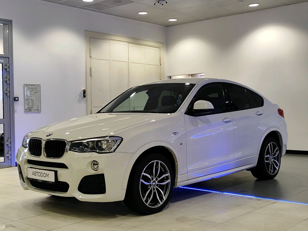 Автомобиль BMW X4 I поколение (F26) 2.0d AT 4WD (190 л.с.) M Sport Локальная сборка Белый 2018 с пробегом 124 917 км