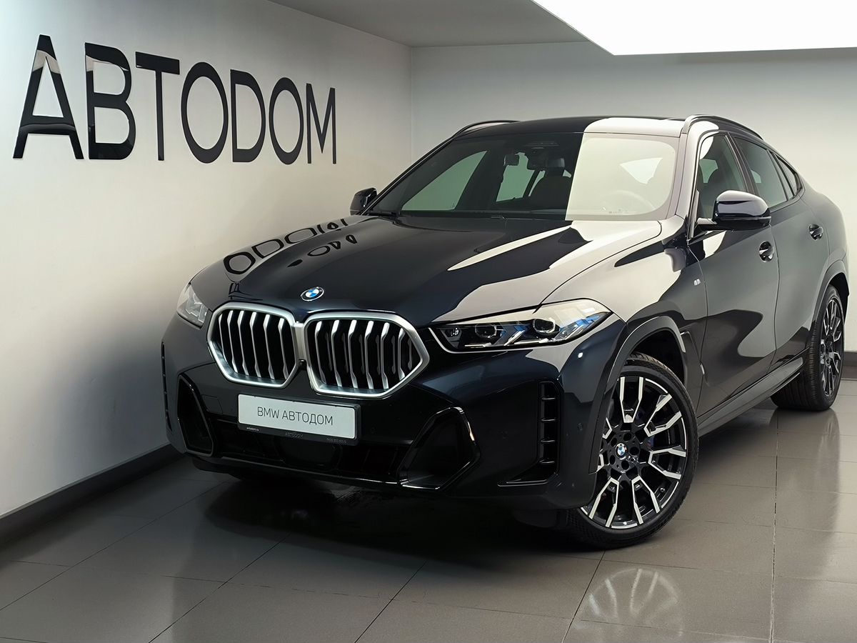 BMW X6 III (G06) [рестайлинг] 3.0 AT 4WD (381 л.с.) Base Синий 2023 с пробегом 28 841 км