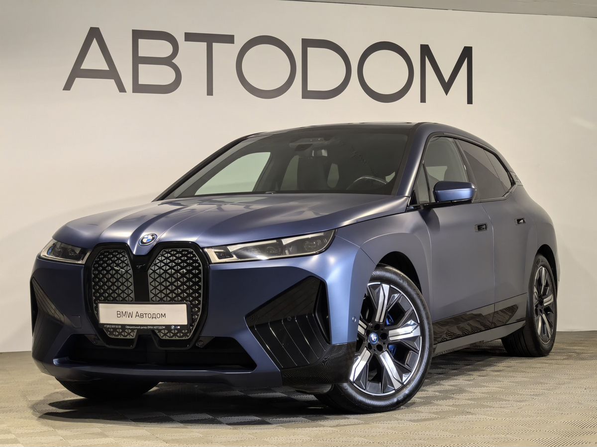 BMW iX I поколение (I20) Electro AT 4WD (240 кВт) Suite Sport Синий 2021 с пробегом 46 560 км