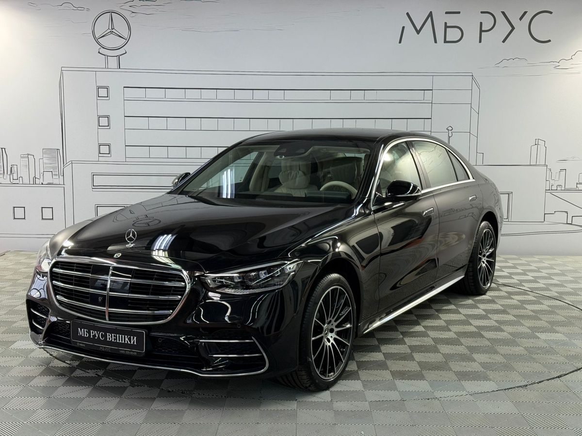 Автомобиль Mercedes-Benz S-Класс VII поколение (W223) 450 3.0 AT 4Matic (367 л.с.) Premium Чёрный 2021 с пробегом 294 км