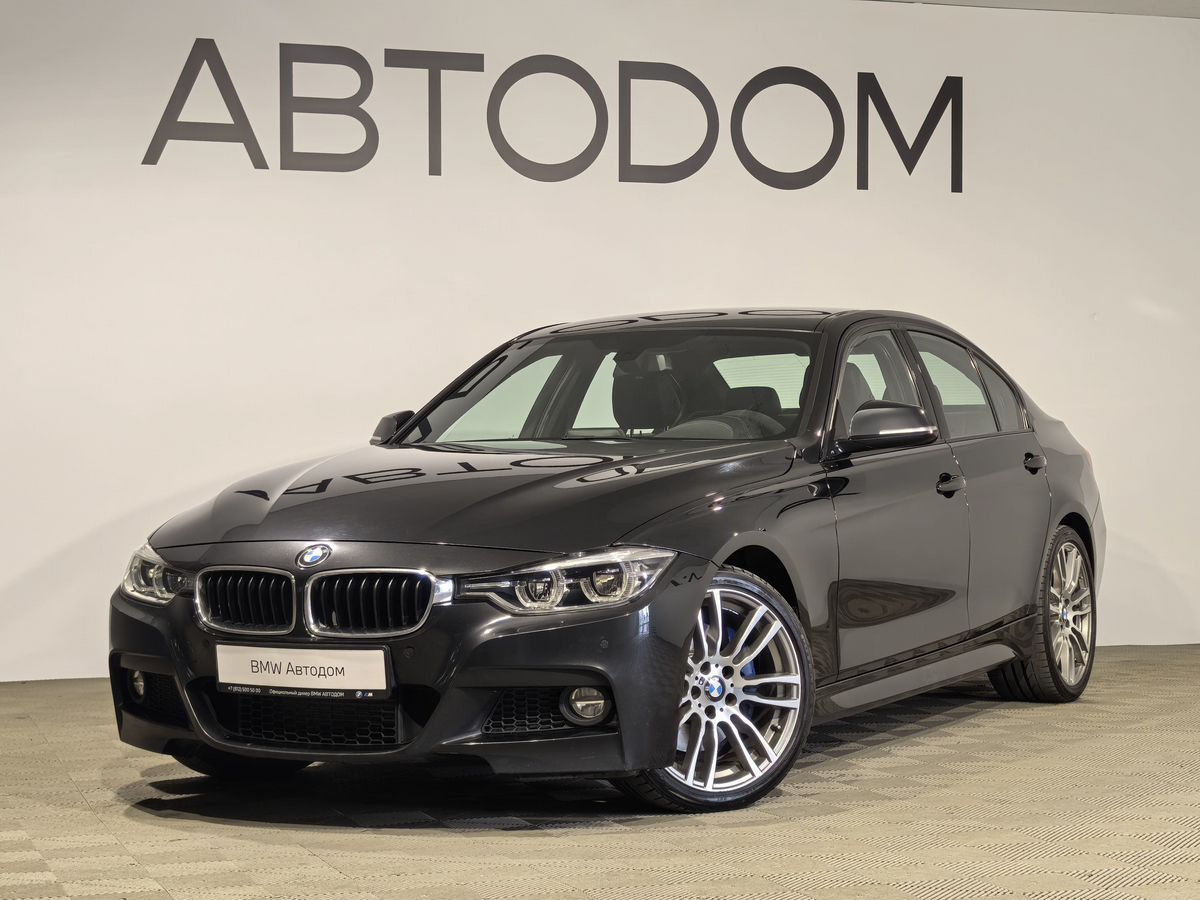 BMW 3 серии VI (F30/F31/F34) [рестайлинг] 320 2.0d AT (190 л.с.) M Sport Чёрный 2018 с пробегом 131 517 км