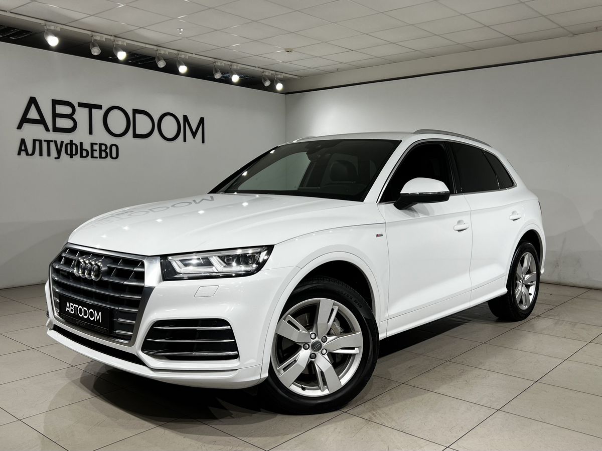 Audi Q5 II поколение (FY) 2.0 AMT 4WD (249 л.с.) Sport Белый 2019 с пробегом 90 287 км
