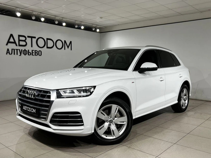 Audi Q5 II поколение (FY) 2.0 AMT 4WD (249 л.с.) Sport Белый 2019 с пробегом 90 287 км