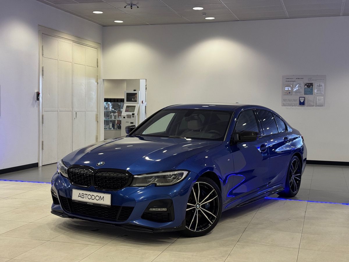 Автомобиль BMW 3 серии VII поколение (G20/G21/G28) 330 2.0 AT 4WD (258 л.с.) M Sport Синий 2020 с пробегом 118 000 км