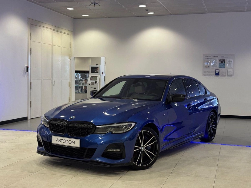 Автомобиль BMW 3 серии VII поколение (G20/G21/G28) 330 2.0 AT 4WD (258 л.с.) M Sport Синий 2020 с пробегом 118 000 км
