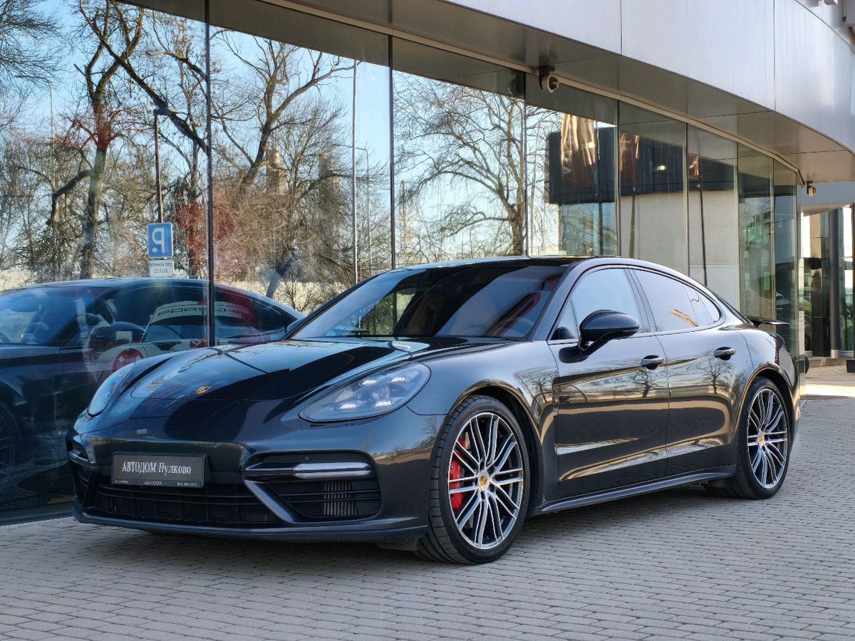 Автомобиль Porsche Panamera II поколение Turbo 4.0 AMT 4WD (550 л.с.) Turbo Серый 2016 с пробегом 67 879 км