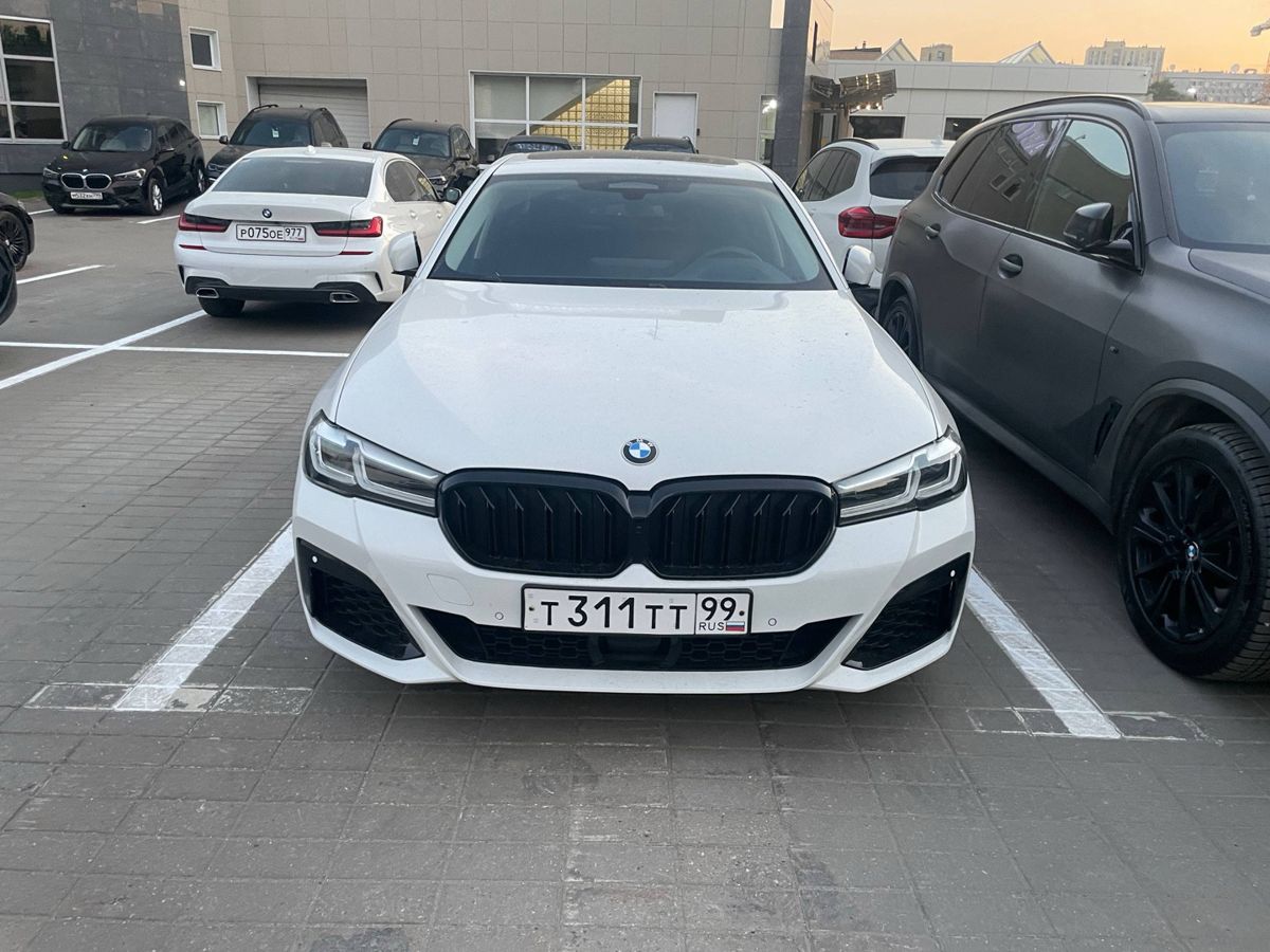 BMW 5 серии VII (G30/G31) [рестайлинг] 530 2.0 AT (252 л.с.) Base Белый 2020 с пробегом 55 050 км