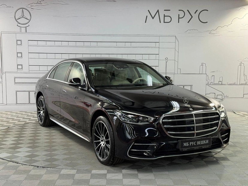 Автомобиль Mercedes-Benz S-Класс VII поколение (W223) 450 3.0 AT 4Matic (367 л.с.) Premium Чёрный 2021 с пробегом 294 км
