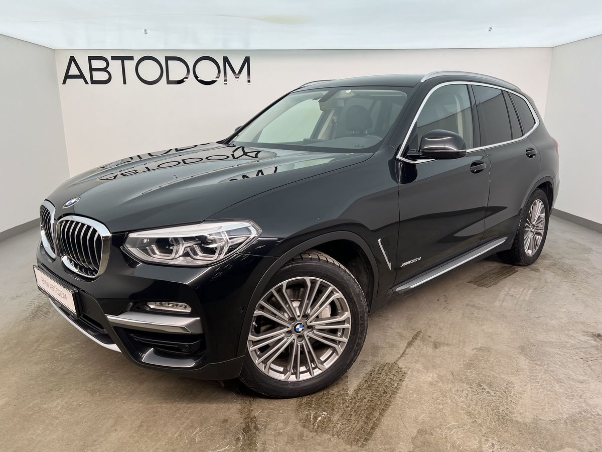 Автомобиль BMW X3 III поколение (G01) 3.0d AT 4WD (249 л.с.) Luxury Чёрный 2018 с пробегом 64 671 км