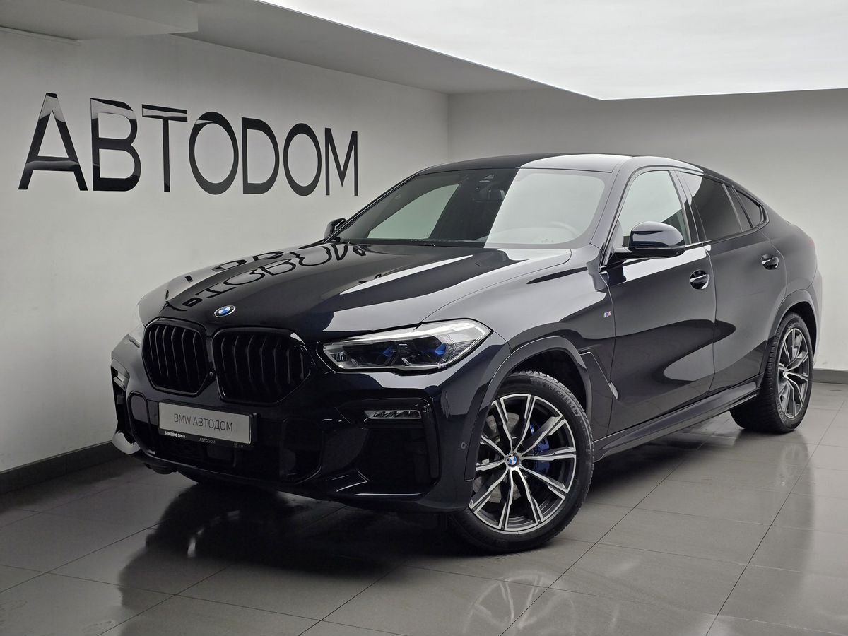 Автомобиль BMW X6 III поколение (G06) 3.0d AT 4WD (249 л.с.) M Sport Pro Чёрный 2020 с пробегом 96 742 км