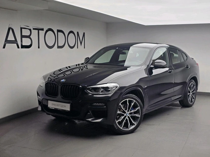 Автомобиль BMW X4 II поколение (G02) 3.0d AT 4WD (249 л.с.) M Sport Чёрный 2021 с пробегом 101 315 км