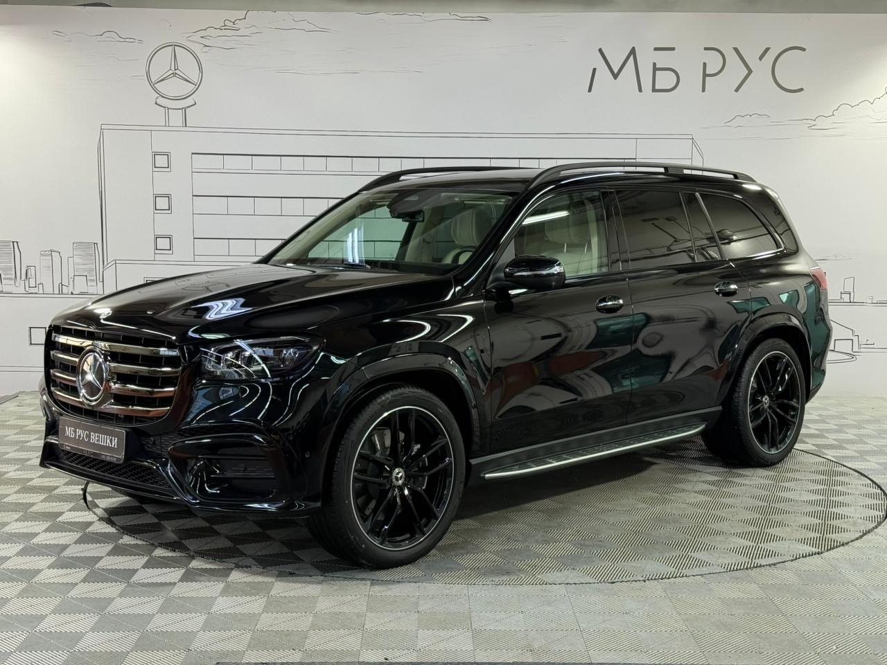 Автомобиль Mercedes-Benz GLS II (X167) [рестайлинг] 450 3.0d AT 4Matic (367 л.с.) Base Чёрный 2025 