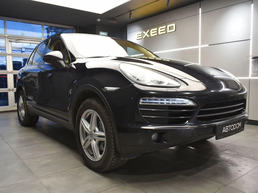 Автомобиль Porsche Cayenne II поколение (958) 3.6 AT 4WD (300 л.с.) Tiptronic Чёрный 2012 с пробегом 192 000 км