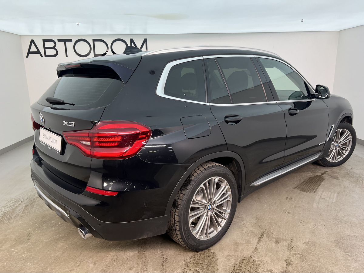 Автомобиль BMW X3 III поколение (G01) 3.0d AT 4WD (249 л.с.) Luxury Чёрный 2018 с пробегом 64 671 км