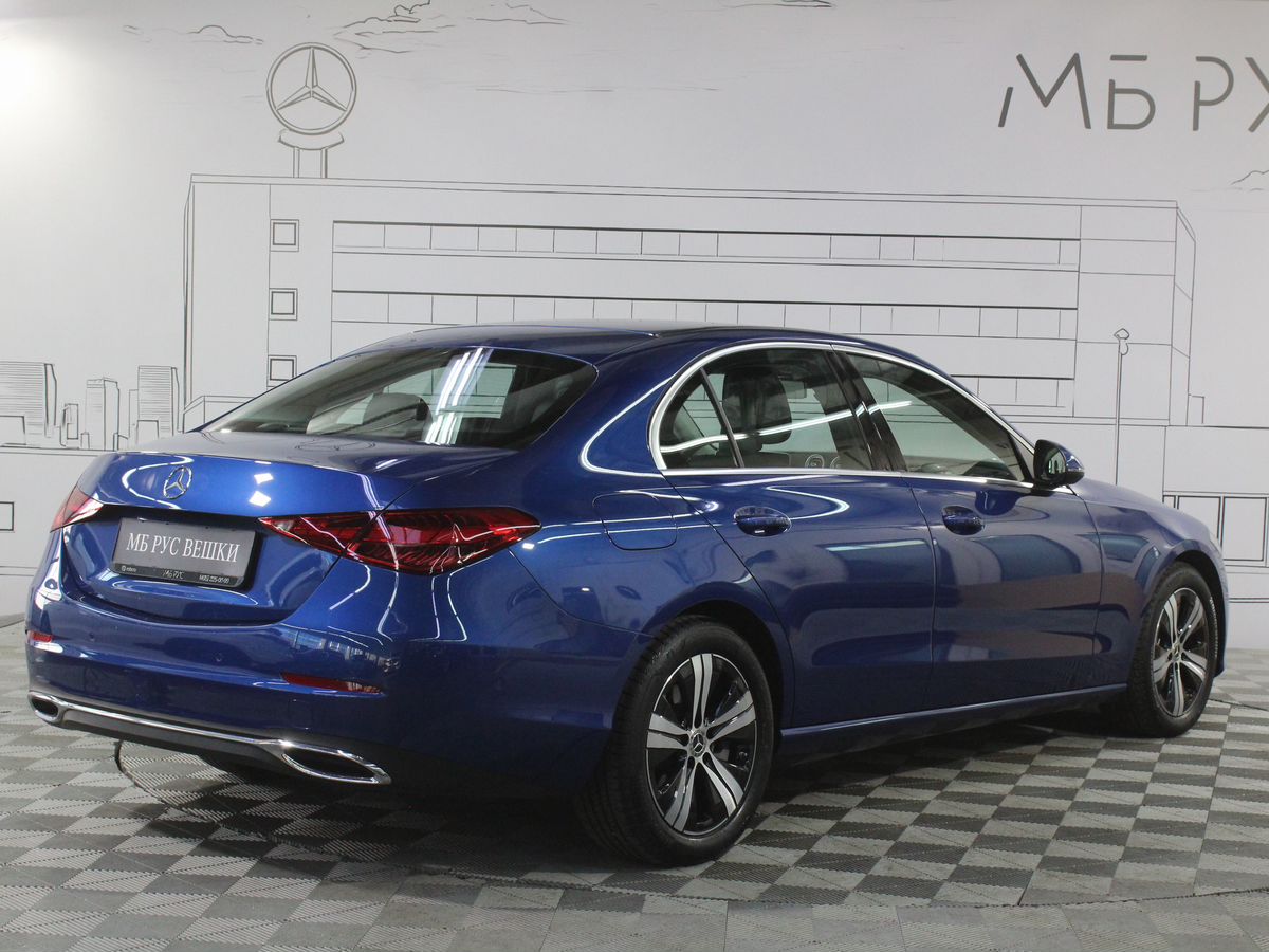 Автомобиль Mercedes-Benz C-Класс V поколение (W206/S206/C206) 200 1.5 AT 4Matic (204 л.с.) Base Синий 2024 с пробегом 5 701 км